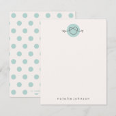Loveset Stationery - Mint Notitiekaartje (Voorkant / Achterkant)