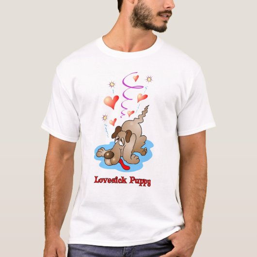 Lovesick Puppy t-shirt (Voorkant)