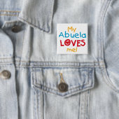 LOVESMEabuela Vierkante Button 5,1 Cm (In situ)