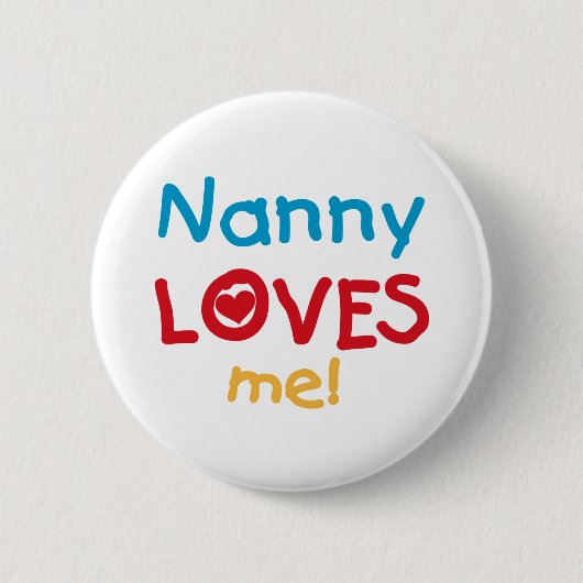 LOVESMEnanny Ronde Button 5,7 Cm (Voorkant)