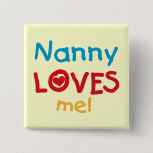 LOVESMEnanny Vierkante Button 5,1 Cm