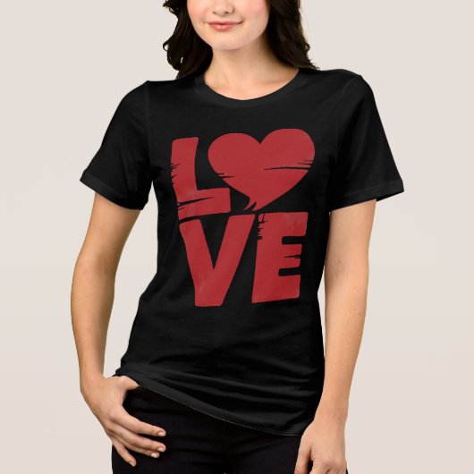 LoveSpeak Kleding Tri-Blend Shirt (Voorkant)