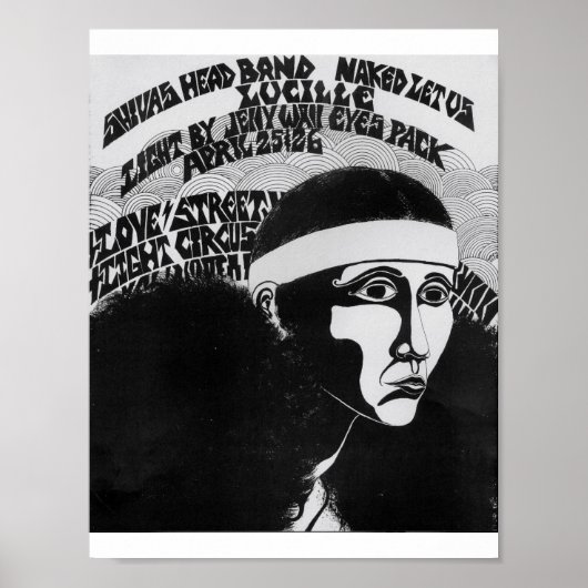 LoveStreetLightCircus flyer LoveApr25&26'69 Poster (Voorkant)