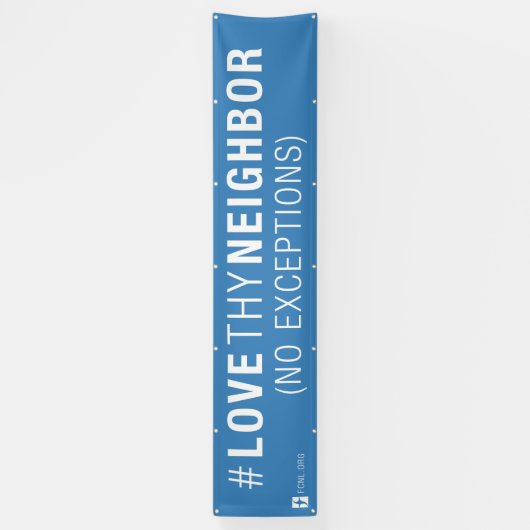 #LoveThyBanner Spandoek (Verticaal)