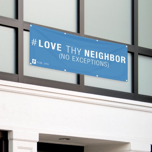 #LoveThyBanner Spandoek (Buitenkant Gebouw)