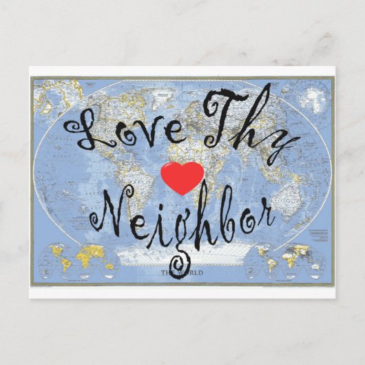 LoveThyNabbor Briefkaart (Voorkant)