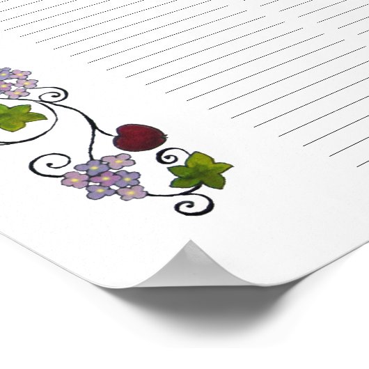 Lovevogels, 120 gasten Quaker Wedding Certiicate Poster (Hoek)