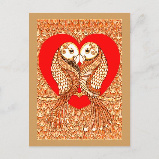 Lovevogels 2 briefkaart (Voorkant)