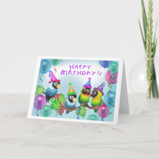Lovevogels Birthday Kaart