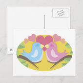 Lovevogels Briefkaart (Voorkant / Achterkant)