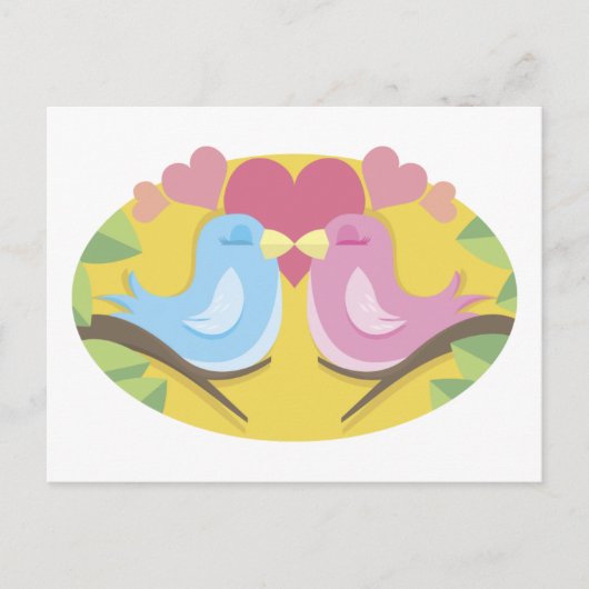 Lovevogels Briefkaart (Voorkant)