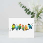 Lovevogels Briefkaart (Staand voorkant)
