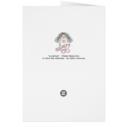 Lovevogels - Cute Digital Waterverf Artwork (Achterkant)