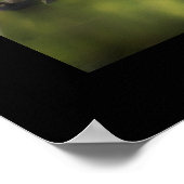 Lovevogels denken groen poster (Hoek)