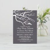 Lovevogels die een bruiloft op het bord van hun bo kaart (Staand voorkant)