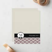 Lovevogels Gepersonaliseerd Dank u Kaarten (tweesl Notitiekaartje (Voorkant / Achterkant in situ)