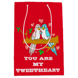 Lovevogels Gepersonaliseerde cadeautassen Medium Cadeauzakje