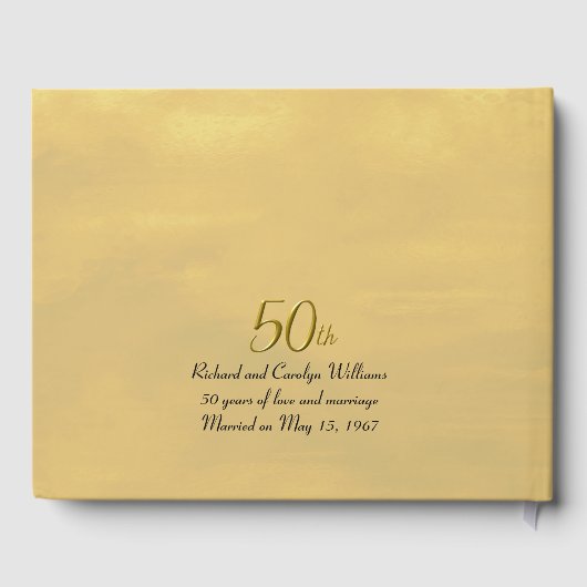 Lovevogels Golden Jubileum Gastenboek (Achterkant)