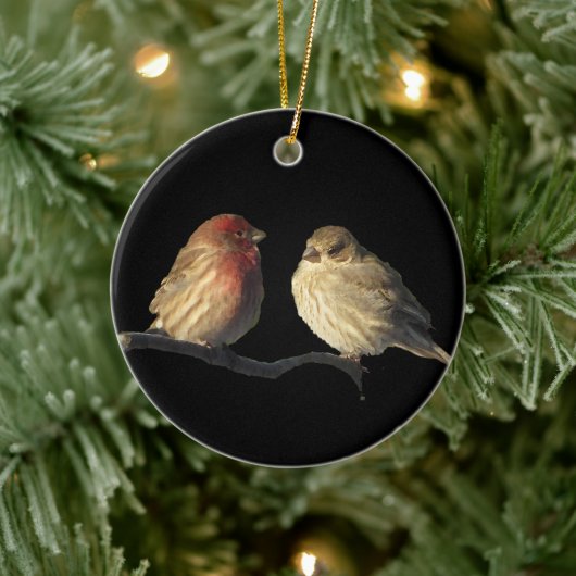 Lovevogels Keramisch Ornament (Boom)