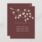 Lovevogels Ontvangkaart Briefkaart (Voorkant / Achterkant)