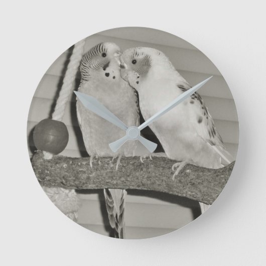 Lovevogels Ronde Klok (Voorkant)