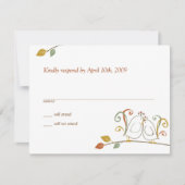 Lovevogels RSVP-kaart RSVP Kaartje (Voorkant)