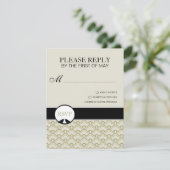 Lovevogels RSVP-kaarten of reactiekaarten RSVP Kaartje (Staand voorkant)