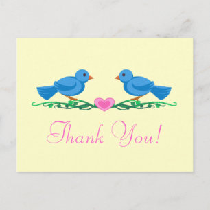 Lovevogels Thankyou Note Briefkaarten