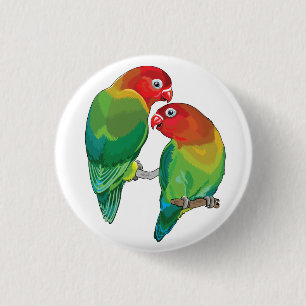 lovevogels van fischer ronde button 3,2 cm