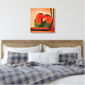 Lovevogels voor het afdrukken van doeken (Insitu (Slaapkamer))