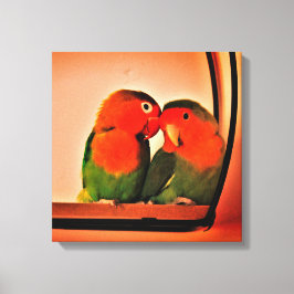 Lovevogels voor het afdrukken van doeken