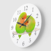 Lovevogels wandklok (Hoek)