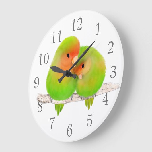 Lovevogels wandklok (Hoek)