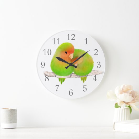 Lovevogels wandklok (Huis)