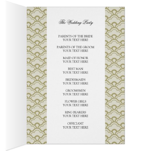 Lovevogels Wedding Ceremony Programma's (Binnen (Rechts))