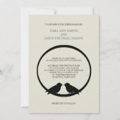 Lovevogels Wedding Invitations Kaart (Achterkant)