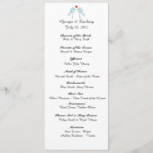 "Lovevogels" Wedding Programme Programmakaart (Voorkant)