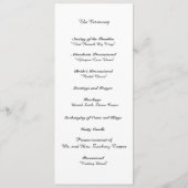 "Lovevogels" Wedding Programme Programmakaart (Achterkant)