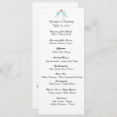 "Lovevogels" Wedding Programme Programmakaart (Voorkant / Achterkant)