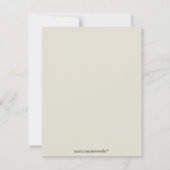 Lovevogels Wedding Rehearsal Dinner Invitations Kaart (Achterkant)