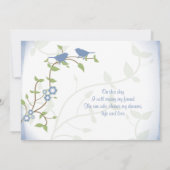 Lovevogels Zongvogels Uitnodiging tot weduwschap (Achterkant)