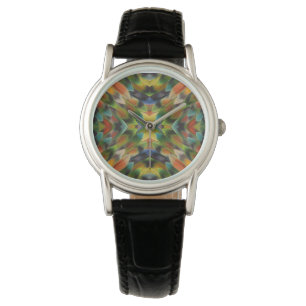 Lovevogelvederkaleidoscoop Horloge