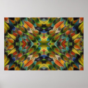 Lovevogelvederkaleidoscoop Poster