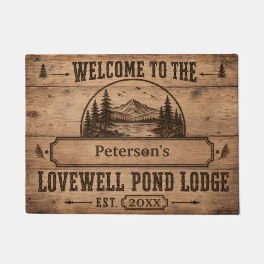 Lovewell Pond Lodge Persoonlijke Deurmat (Voorkant)