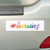 #LoveWins Bumpersticker (Op auto)