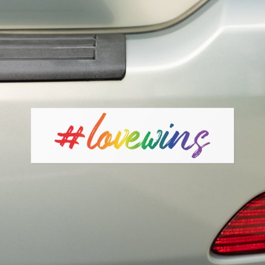 #LoveWins Bumpersticker (Op auto)