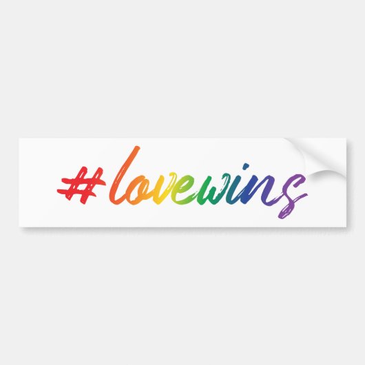 #LoveWins Bumpersticker (Voorkant)