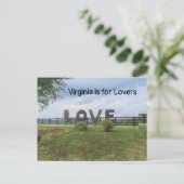 LOVEworks Sign - Crozet, VA Briefkaart (Staand voorkant)