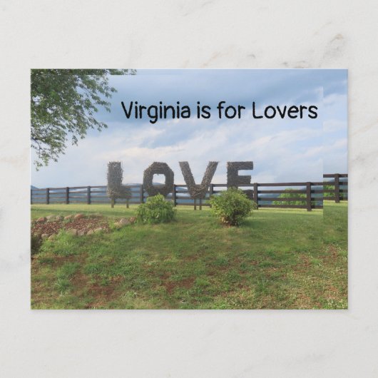 LOVEworks Sign - Crozet, VA Briefkaart (Voorkant)