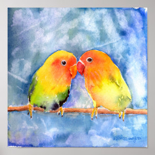 Lovey Dovey Lovevogels Print